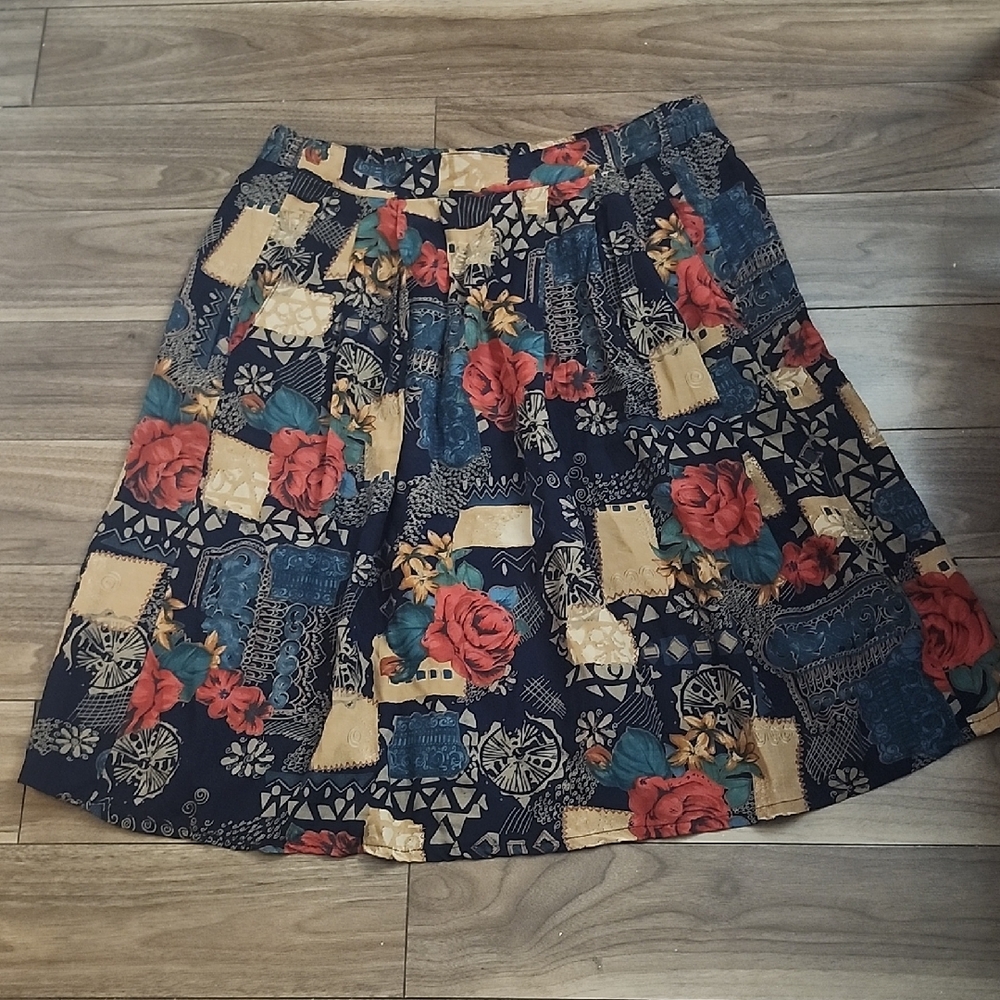🔥Vintage Unique Floral Patchwork Skirt